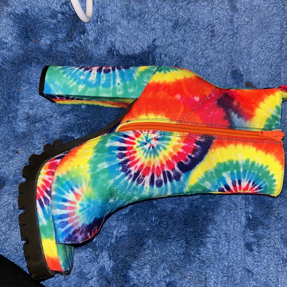 Tie dye heels